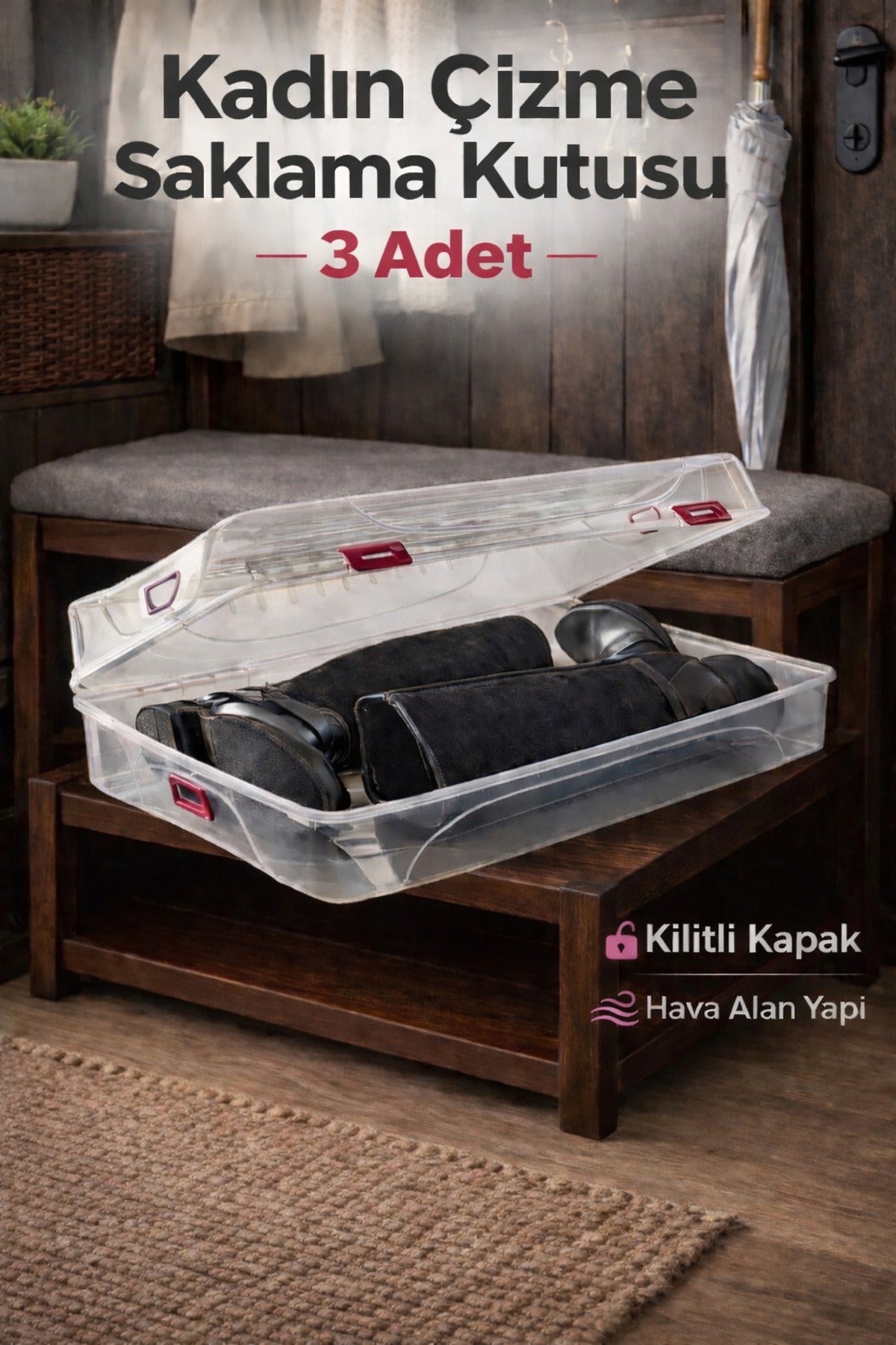 3 Adet Çizme Kutusu