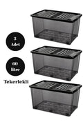 60 Litre 3 Adet Saklama Kutusu Düzenleme