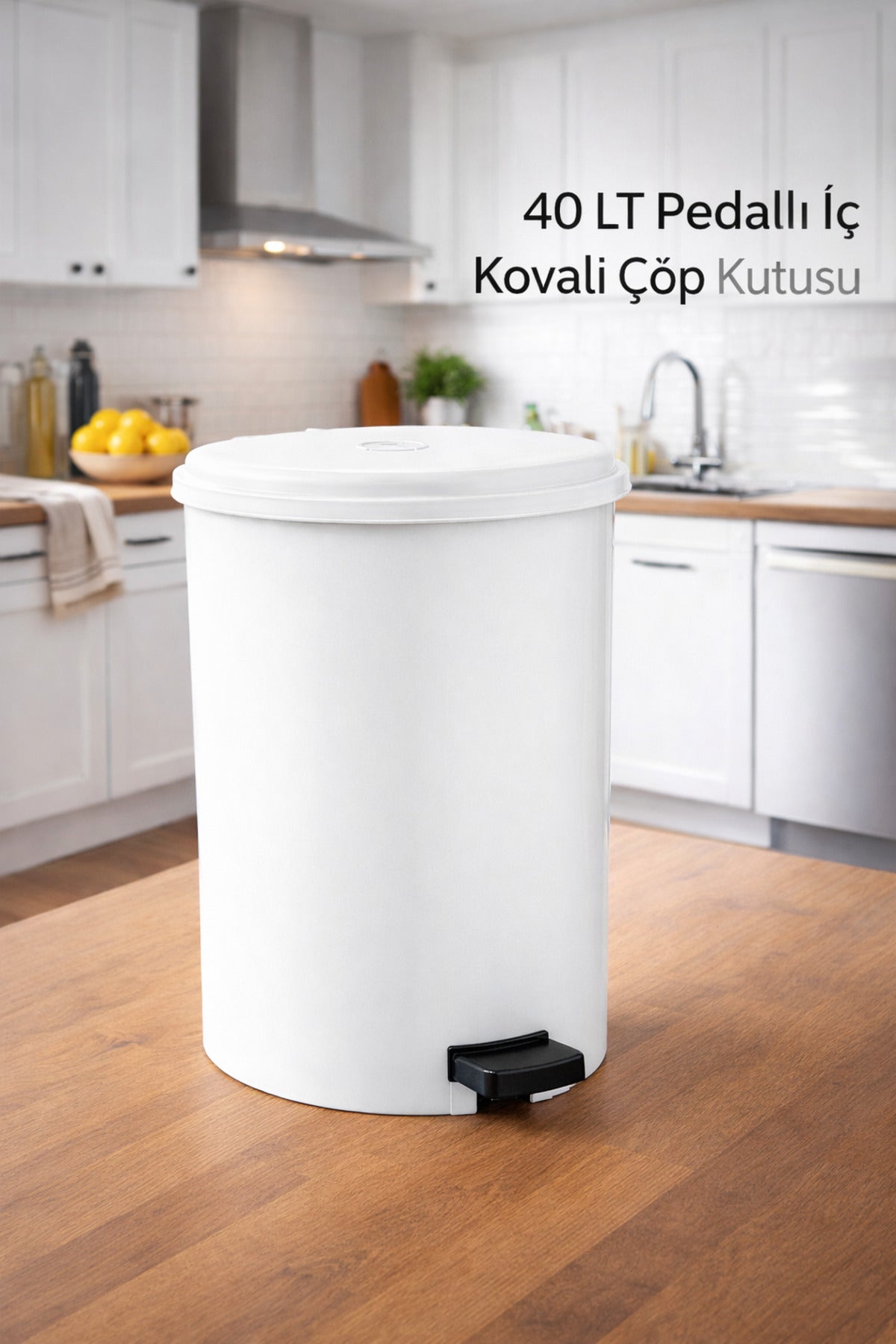 40 LT Mutfak Çöp Kutusu