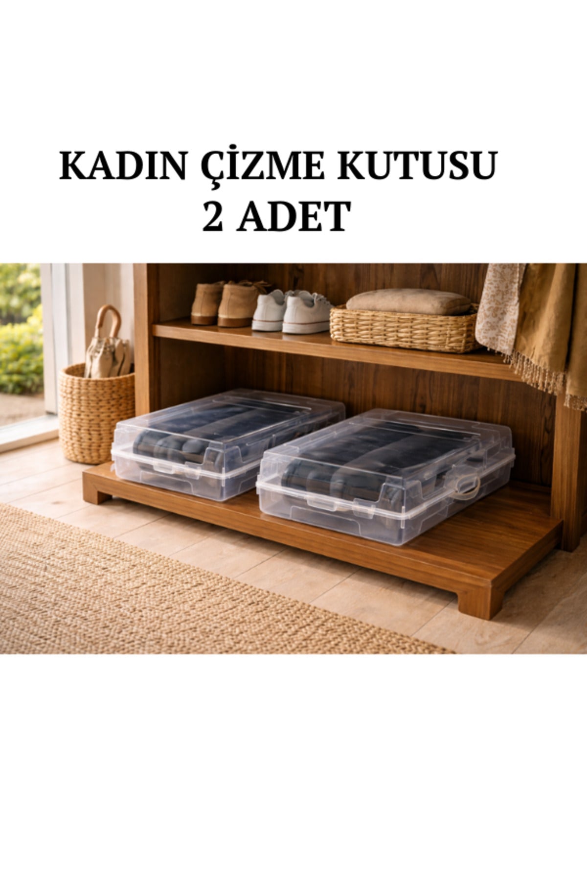 Kadın Çizme Saklama Kutusu 2 Adet